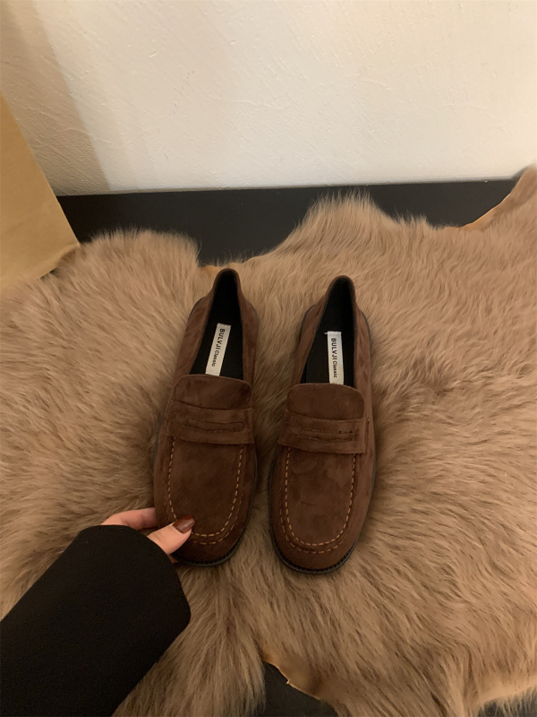 Maillard retro kožne loaferice za žene – slip-on, ravne kožne cipele