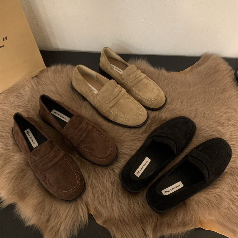 Maillard retro kožne loaferice za žene – slip-on, ravne kožne cipele