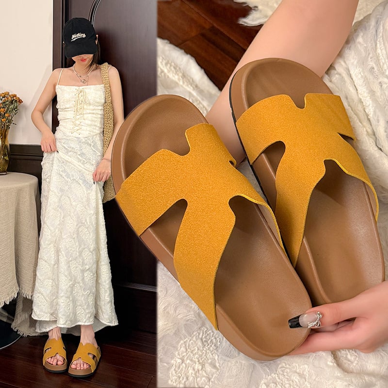 C-55 Sandale s debelim potplatom i kopčom u Birkenstock stilu, casual otvoreni prsti, retro slip-on za plažu, rimski stil