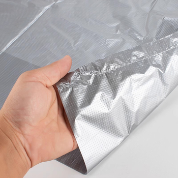 Srebrno-sive prijenosne plastične vrećice za pakiranje odjeće, selidbu i skladištenje, debele velike vreće za smeće