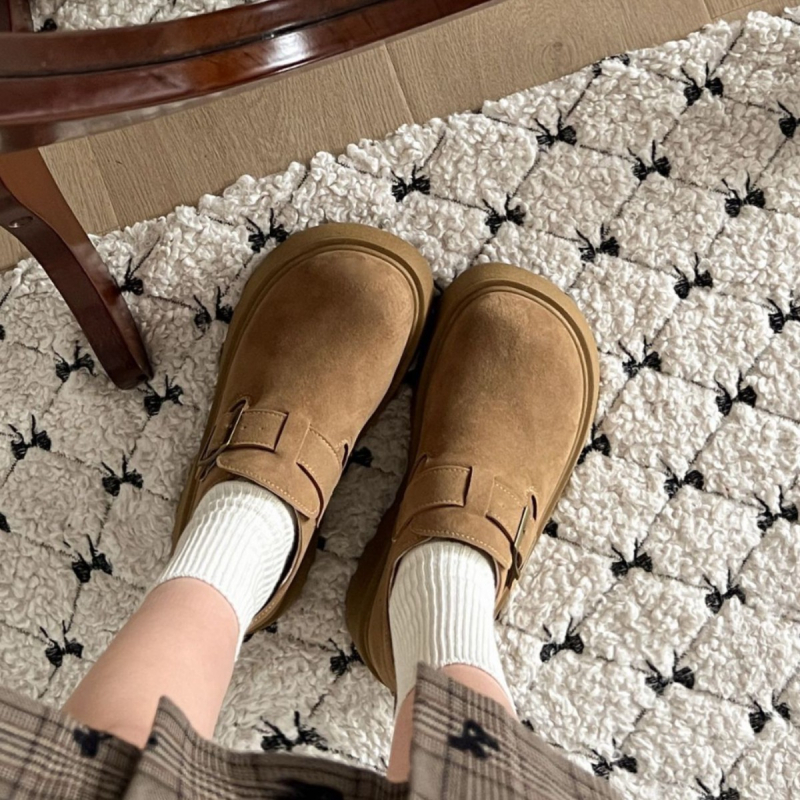 Ženske retro loaferice s debelim potplatom, casual cipele za dnevno nošenje s blagim podizanjem