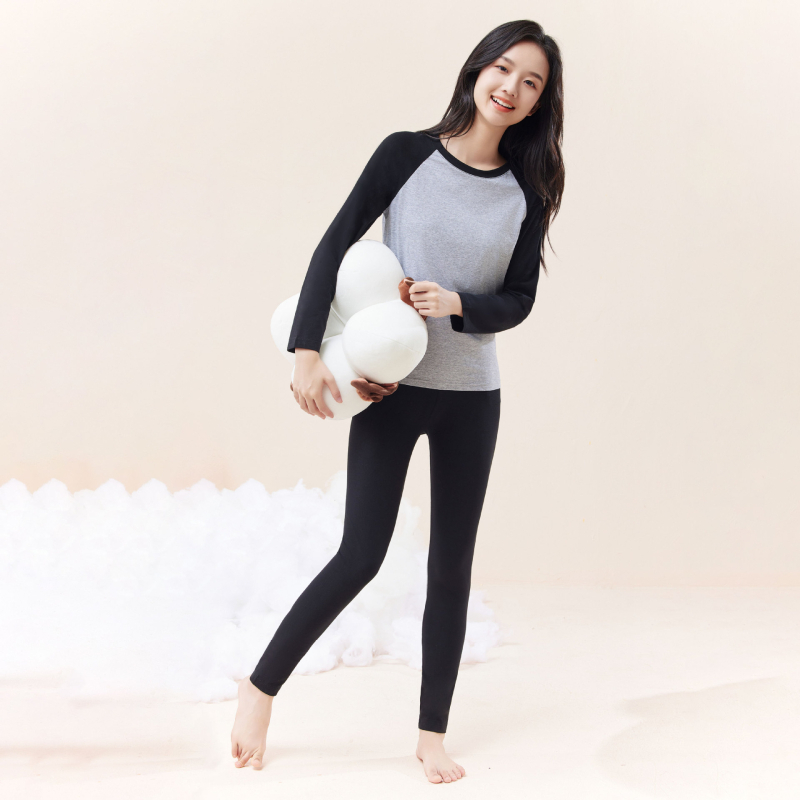 Pamukasti jesenski set: dugi rukav gornji dio i hlače, za tinejdžerice