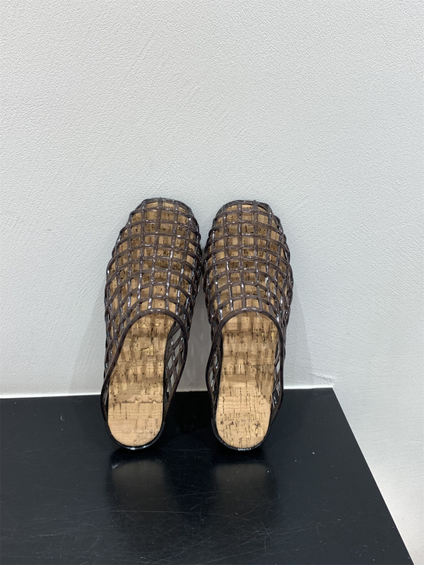 Ženske kristalne jelly tenisice sa zatvorenim prstom, ravna potplat, prozirni mrežasti gornji dio, slip-on