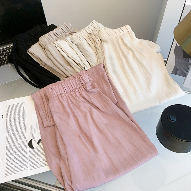 Ženske široke hlače od Ice Silk materijala, protiv komaraca, prozračne, casual sportske hlače
