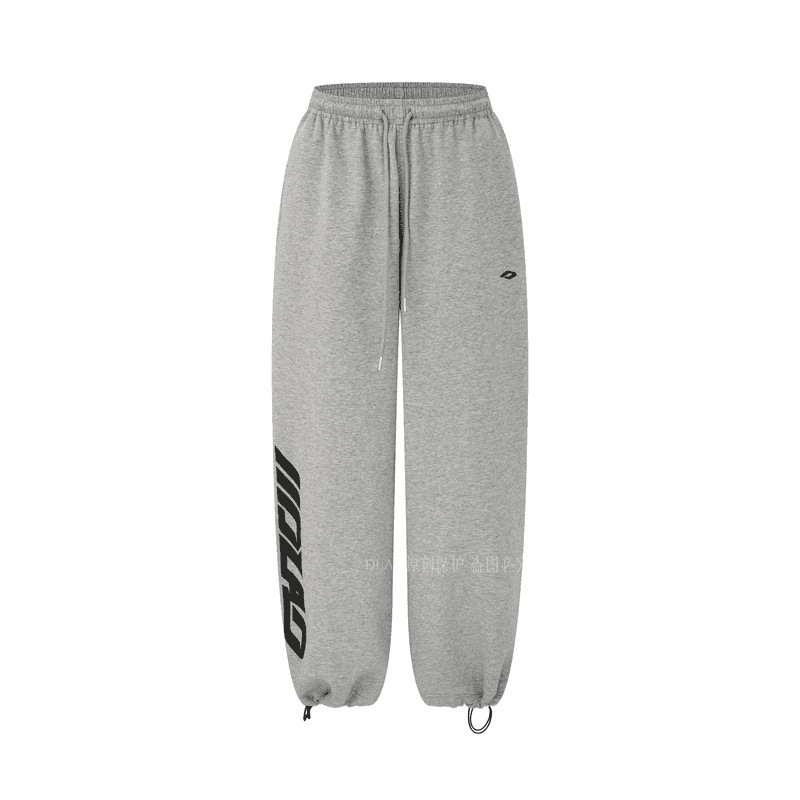 Originalne hip-hop streetwear hlače za trening, opuštenog ravnog kroja sa šnirlom, vitka silueta, poliesterna smjesa