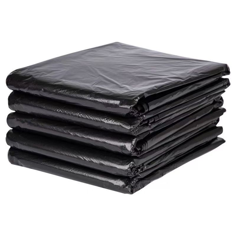 Youjielang velike guste vreće za otpad za komercijalnu upotrebu, crne, 90 x 110 cm, 10 komada u pakiranju, otprilike 380 komada