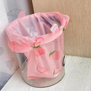 Kućne vrećice za otpad ružičasto-breskva boje, tote stil, plastične vrećice za kućnu upotrebu