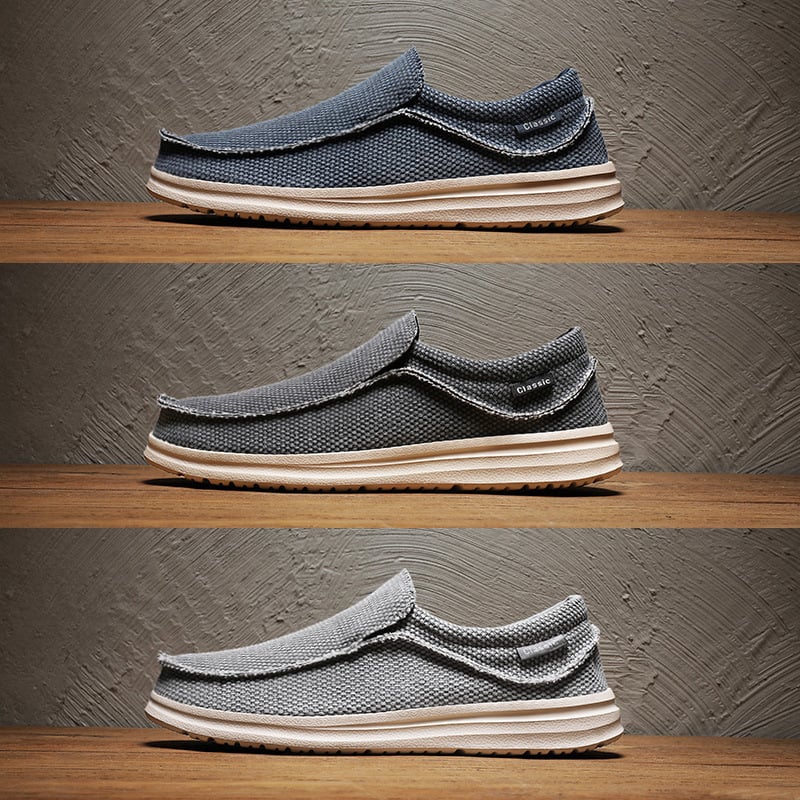 Muške platnene slip-on loaferice, lagane casual cipele, u stilu Starog Pekinga, veličina 47