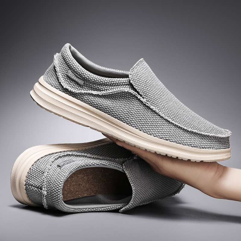 Muške platnene slip-on loaferice, lagane casual cipele, u stilu Starog Pekinga, veličina 47