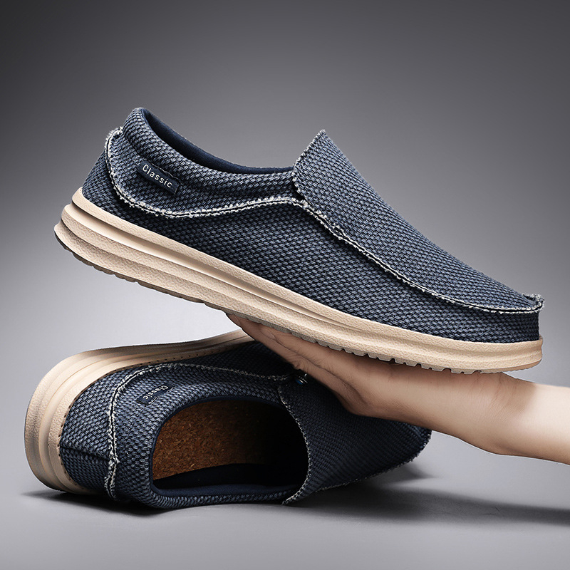 Muške platnene slip-on loaferice, lagane casual cipele, u stilu Starog Pekinga, veličina 47