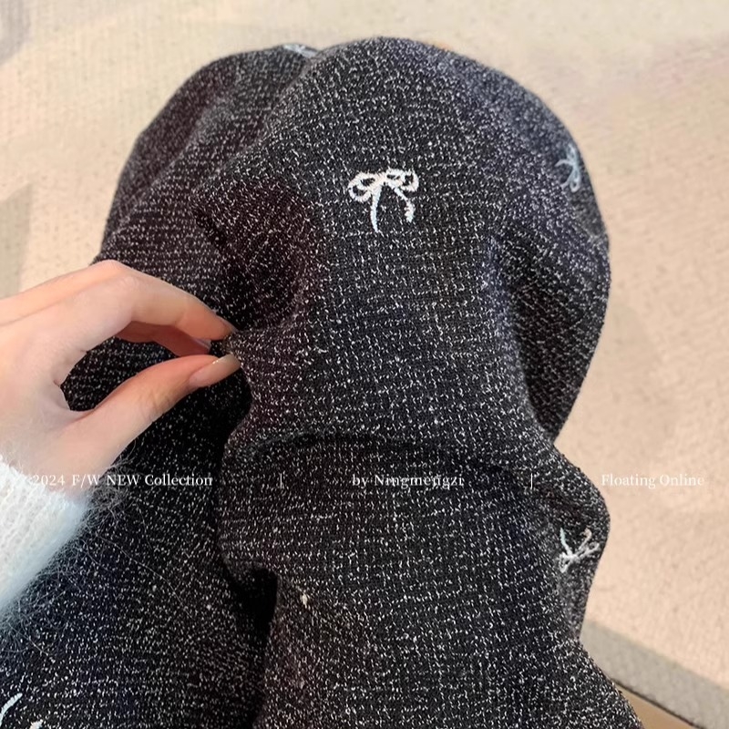 Šivane široke hlače u Chanel stilu za žene, jesen moda, svestrane casual hlače, opušten kroj, dužina do poda, japansko-korejski ležerni stil