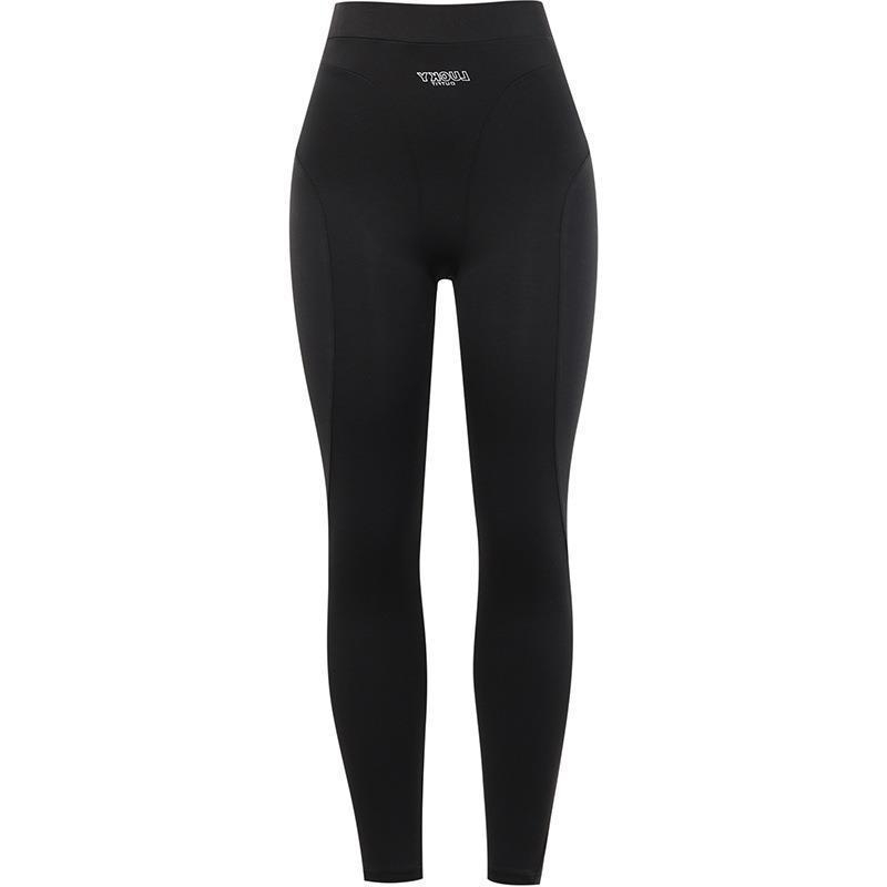Fy22586 Pletene hlače visokog struka, uske Shark pants za žene – sportsko i casual dugačke hlače
