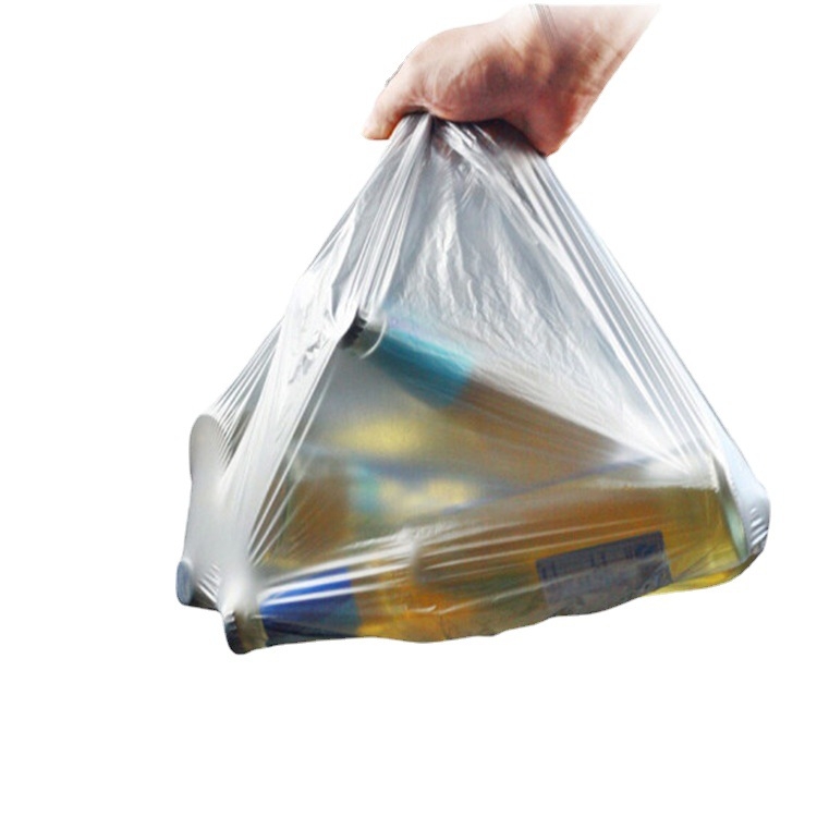 Smeće vrećice sa šnrom za vezanje, 5 rola, 75 komada, 45×50 cm, plastične vreće sa srebrno-metalnim završetkom