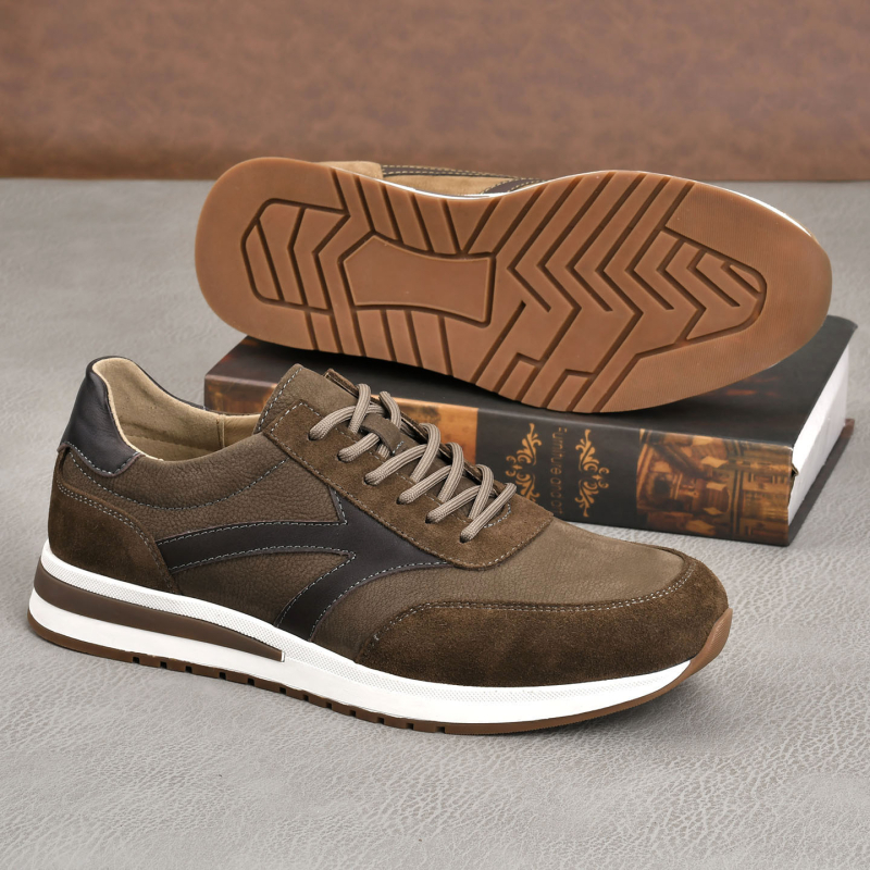 Pantofi casual din piele nubuk pentru bărbați – Primăvara 2026, confortabili, din piele naturală, rezistenți la uzură