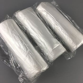 Hotelske jednokratne bijele vreće za otpad 50×45 cm, 50 komada po roli, debelih, od čistog PE materijala