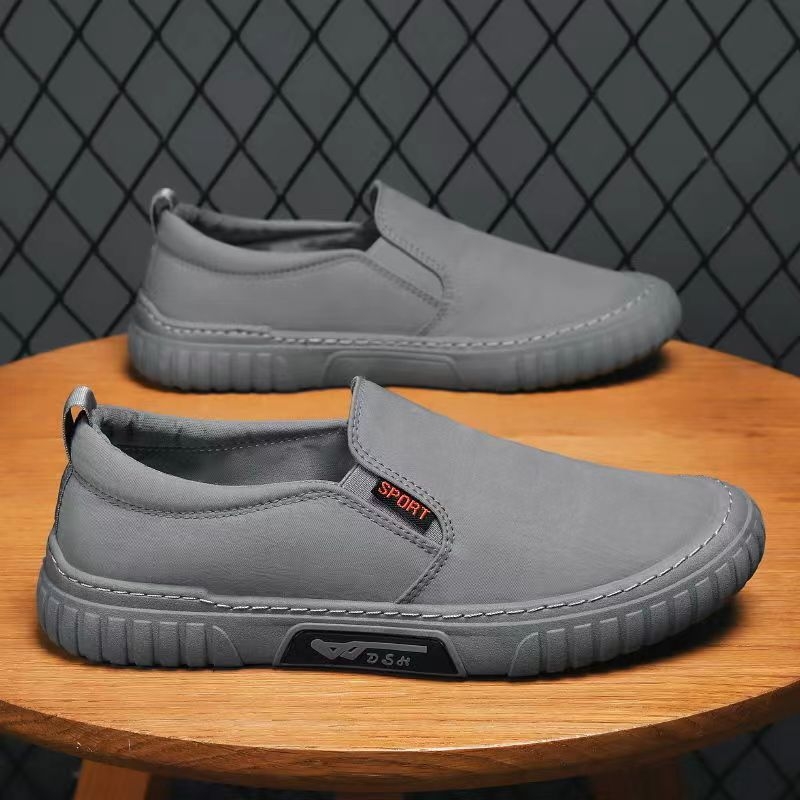 Férfi vászoncipők tavaszra, lélegző, kényelmes mindennapi slip-on sneakers