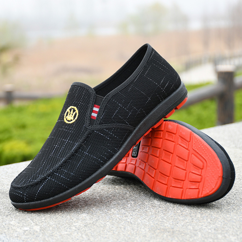Muške cipele u korejskom stilu, prozračne casual slip-on loafere