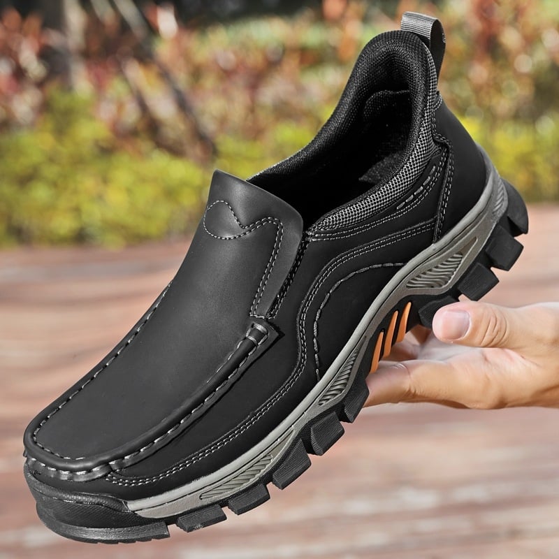 Muške slip-on cipele za jesen-zimu, PU gornji dio, debelim potplat otporna na habanje, lagani casual loaferi