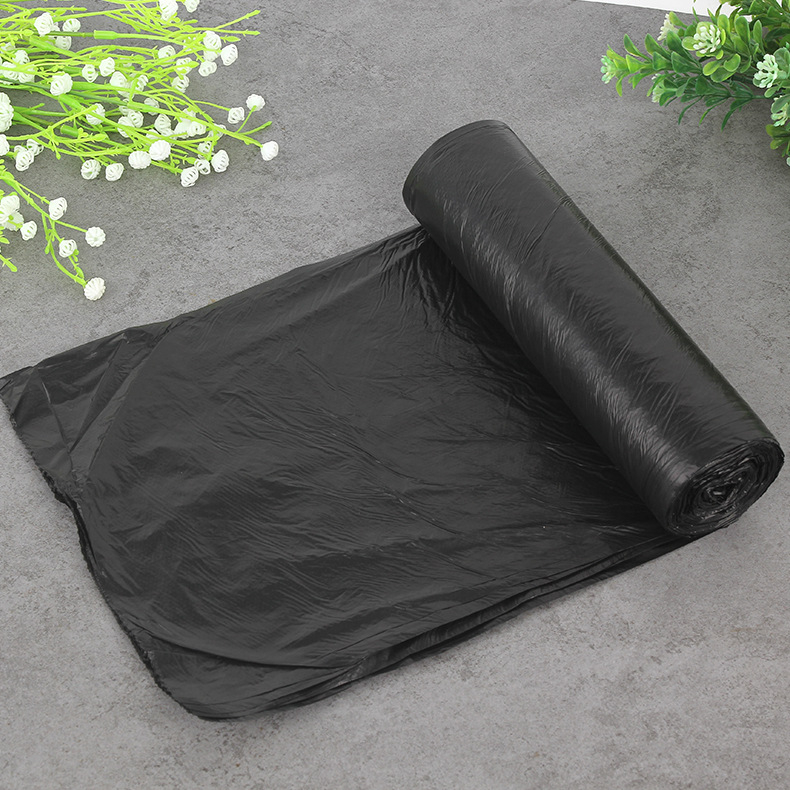 Debele crne vreće za otpad 80×100 cm, jednokratne, u velikom paketu