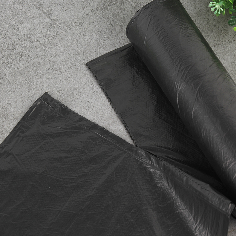 Debele crne vreće za otpad 80×100 cm, jednokratne, u velikom paketu