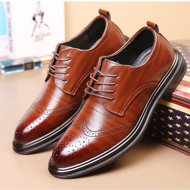 Muške kožne cipele bróg za casual i formalnu kombinaciju, mladenački stil, svestrane, velike veličine, protuklizne, otporne na habanje, lagane