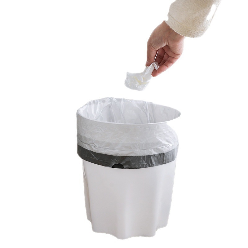 Debele vrećice za smeće sa šnom, za kućnu upotrebu, kuhinju i ured – plastične vrećice, 50 kom