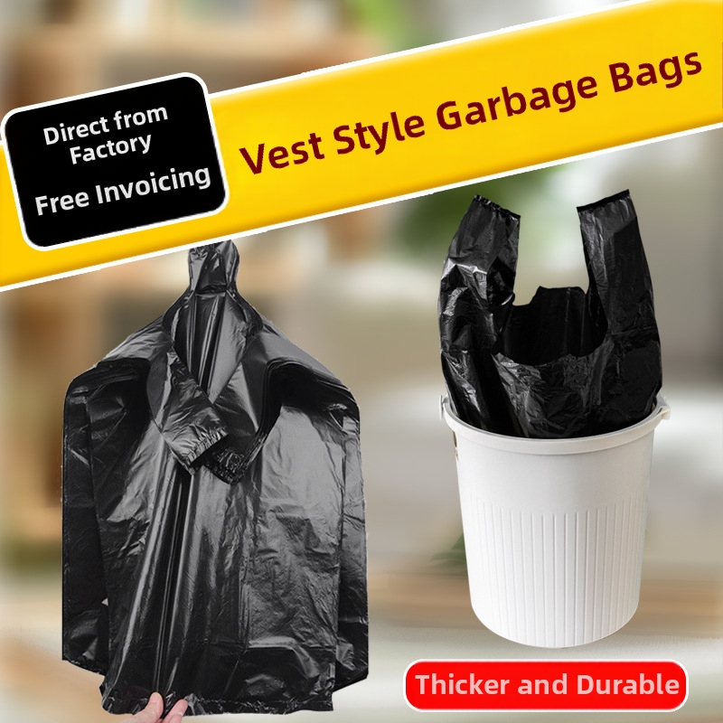 Kućne vreće za smeće, debeli, velike za kuhinju, s držačima u stilu prsluka, plastična vrećica