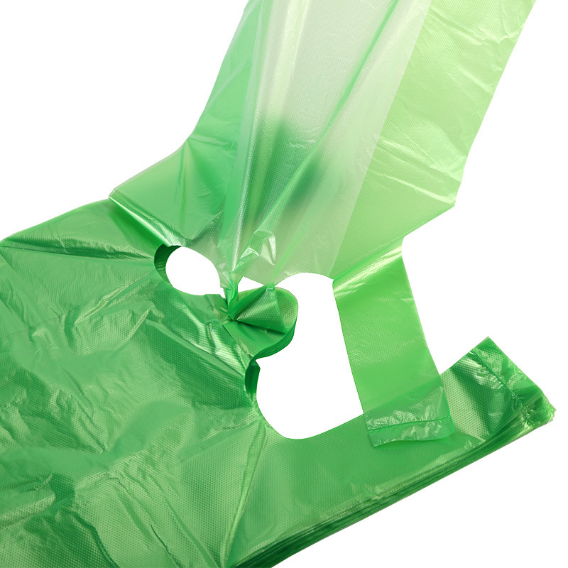 Prijenosne debeli plastične vreće za otpad u stilu veste, jednokratne, dostupne u veličinama velikoj, srednjoj i maloj.