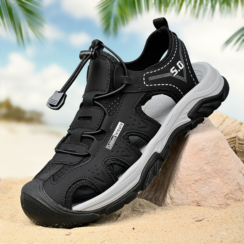 Muške sandale za plažu 2025 ljeto, outdoor casual sandale s zatvorenim prstom, meka potplat, protuklizne, velika veličina