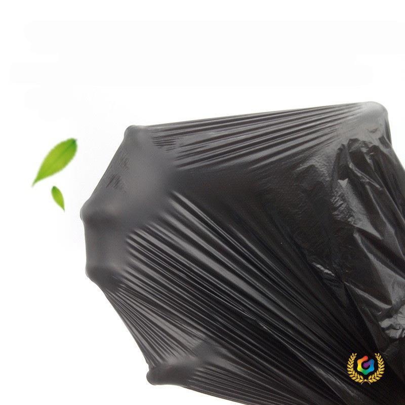☽ Čvrste jednokratne crne vreće za otpad, u stilu prsluka, 50 komada, za kućnu i uredsku upotrebu, plastika