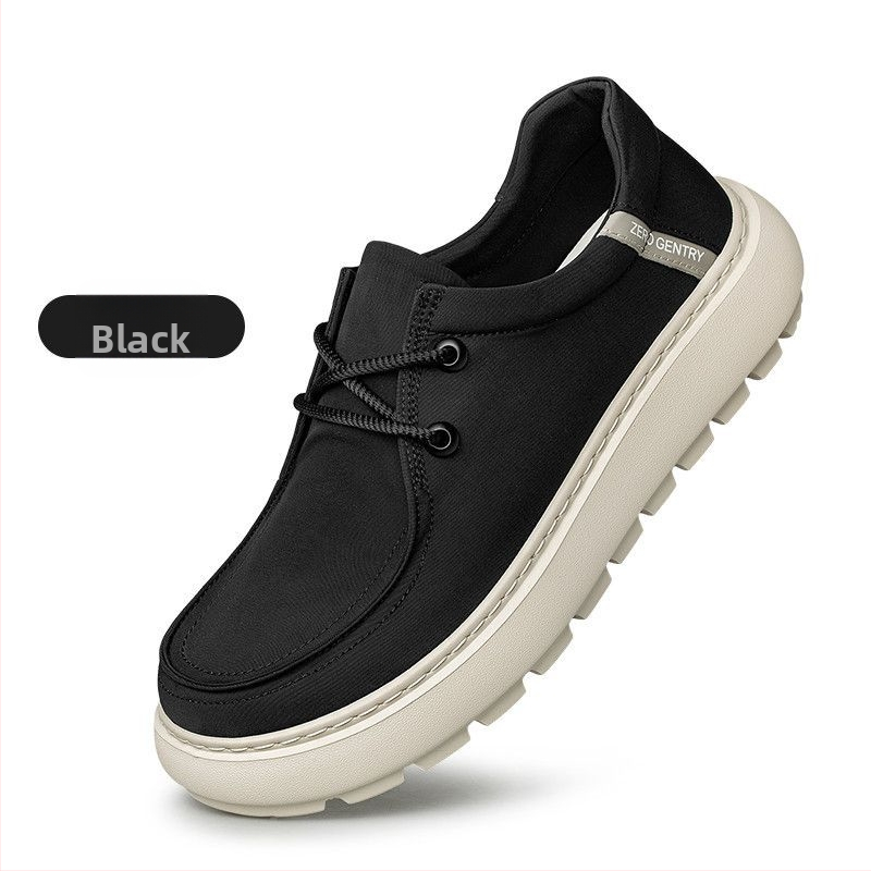 Férfi vászon slip-on sportcipő, légáteresztő, könnyű, mindennapi viselet
