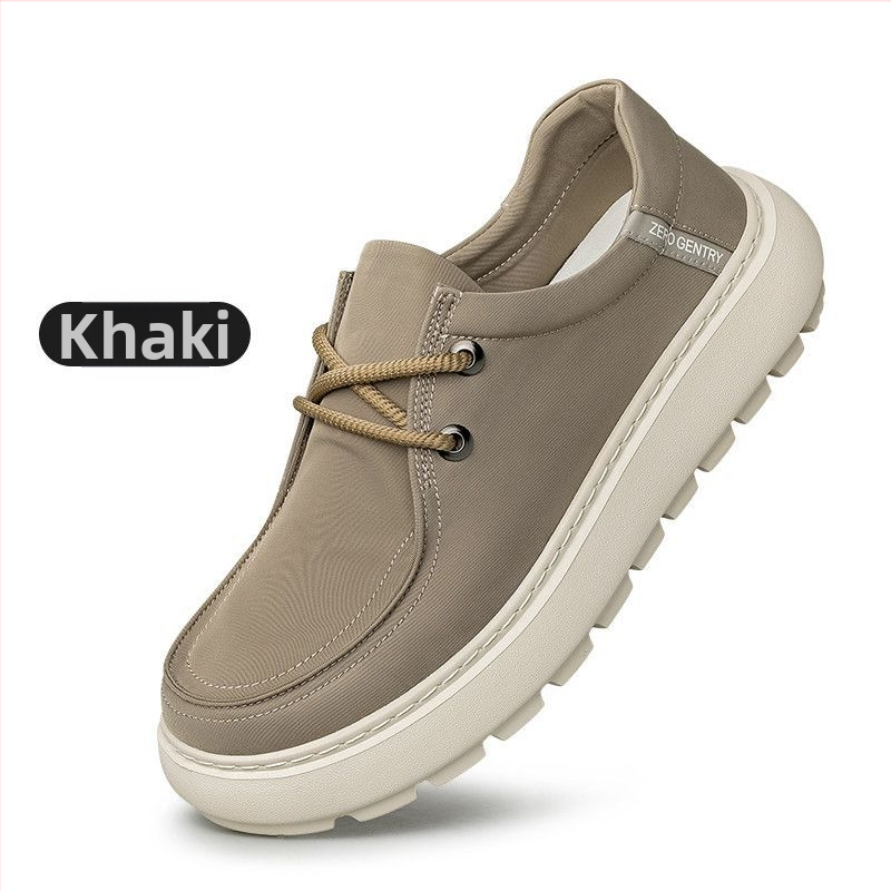 Férfi vászon slip-on sportcipő, légáteresztő, könnyű, mindennapi viselet