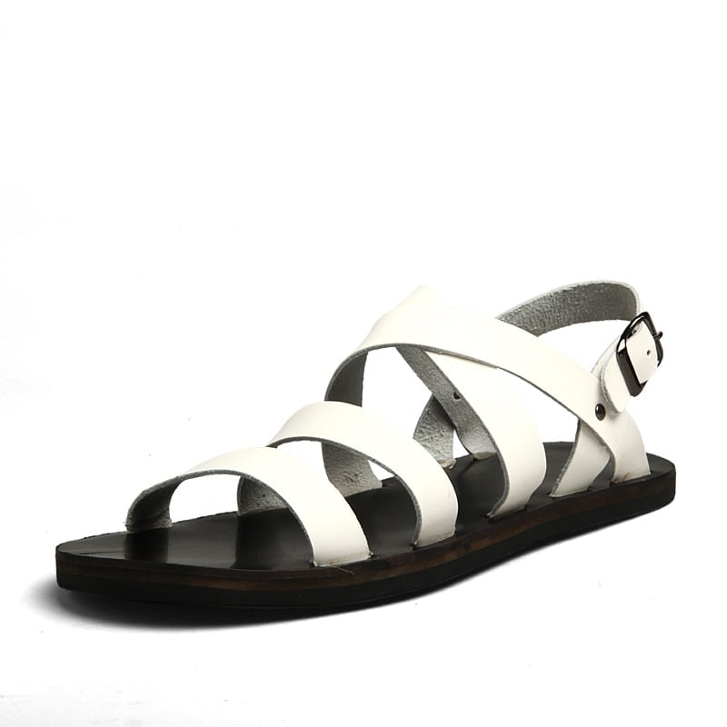 Muške kožne sandale za plažu, korejskog stila, casual, veličine 45–46