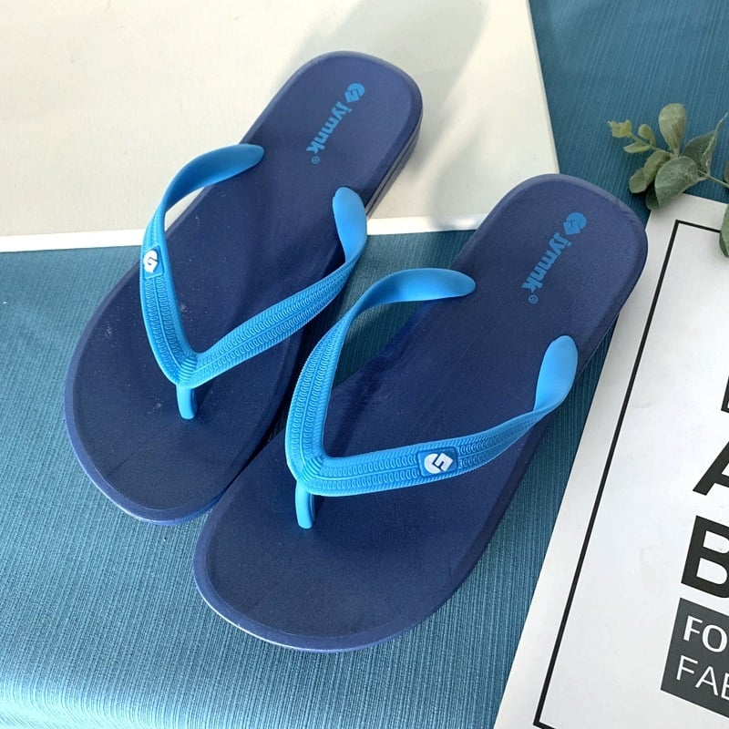 Férfi nyári flip-flop papucs, csúszásmentes, koreai stílusú, nyitott ujjas, PVC