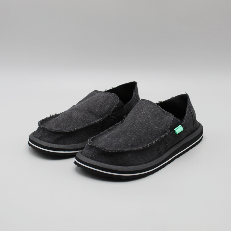 Unisex platnene slip-on tenisice, niski kroj, okrugla prst, lagan EVA đon, jednofarbne, široki prst u prednjem dijelu