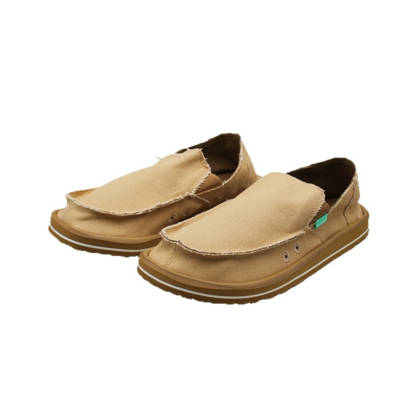 Unisex platnene slip-on tenisice, niski kroj, okrugla prst, lagan EVA đon, jednofarbne, široki prst u prednjem dijelu