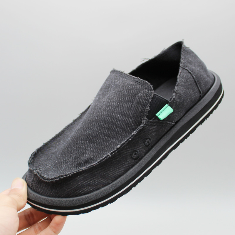 Unisex platnene slip-on tenisice, niski kroj, okrugla prst, lagan EVA đon, jednofarbne, široki prst u prednjem dijelu