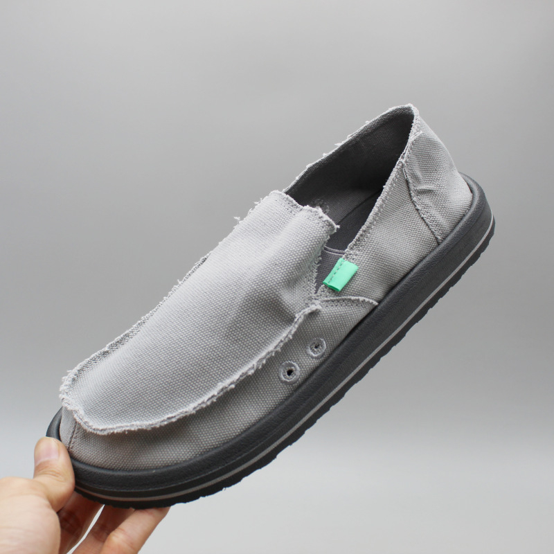 Unisex platnene slip-on tenisice, niski kroj, okrugla prst, lagan EVA đon, jednofarbne, široki prst u prednjem dijelu
