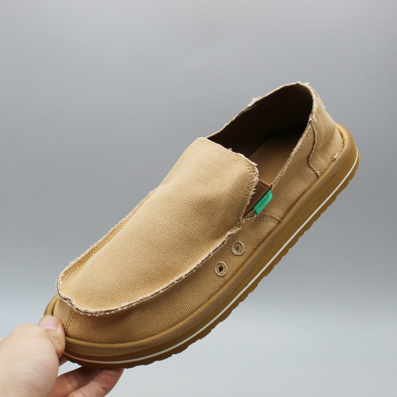 Unisex platnene slip-on tenisice, niski kroj, okrugla prst, lagan EVA đon, jednofarbne, široki prst u prednjem dijelu
