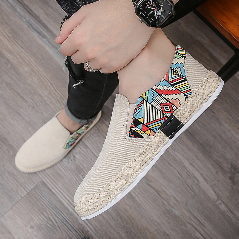 Muške casual tenisice s corduroy gornjim dijelom, niski profil, slip-on, platnene tenisice