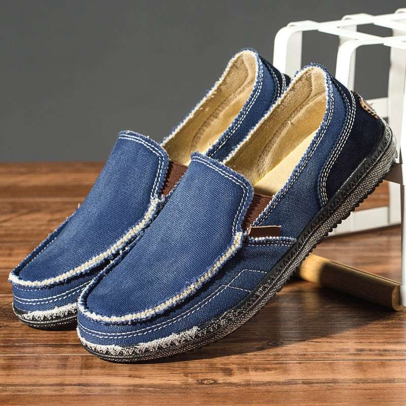 Prozračne retro kanvas slip-on cipele, ljetna casual obuća za muškarce i žene, unisex, niski potplat, srednje visine, bez vezica, kuharske cipele