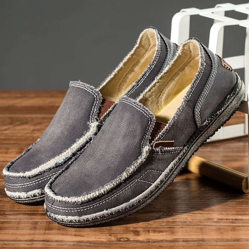 Prozračne retro kanvas slip-on cipele, ljetna casual obuća za muškarce i žene, unisex, niski potplat, srednje visine, bez vezica, kuharske cipele