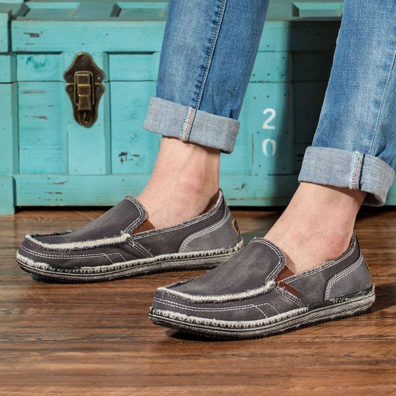 Prozračne retro kanvas slip-on cipele, ljetna casual obuća za muškarce i žene, unisex, niski potplat, srednje visine, bez vezica, kuharske cipele