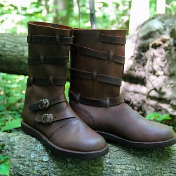 Muške čizme od PU kože, vikingskog srednjovjekovnog renesansnog stila, plus veličina