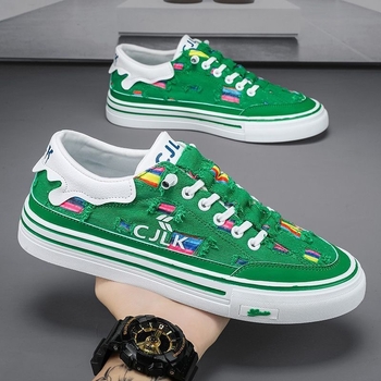 Muške platnene tenisice, prozračne, slip-on, casual sportske, niskog profila, okrugli vrh
