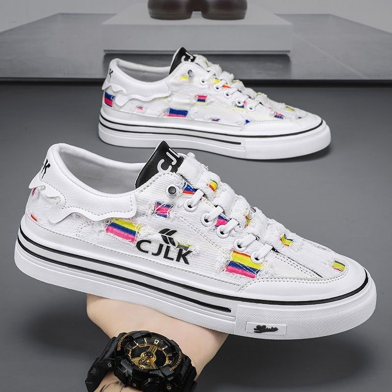 Muške platnene tenisice, prozračne, slip-on, casual sportske, niskog profila, okrugli vrh