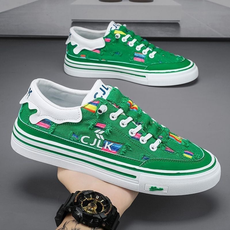Muške platnene tenisice, prozračne, slip-on, casual sportske, niskog profila, okrugli vrh