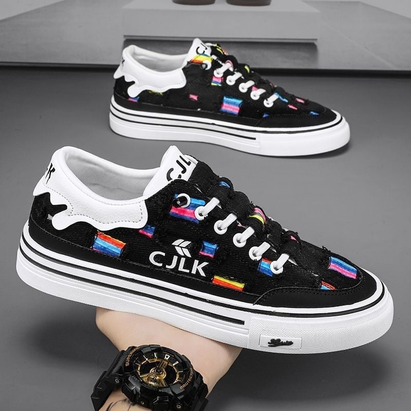 Muške platnene tenisice, prozračne, slip-on, casual sportske, niskog profila, okrugli vrh