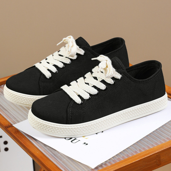 Ανδρικά ελαφρά διαπνέοντα καμβά sneakers, μινιμαλιστικό ρετρό στυλ, χαμηλό προφίλ με κορδόνια