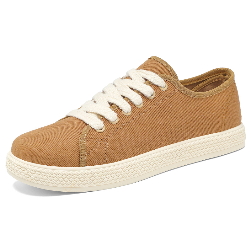 Ανδρικά ελαφρά διαπνέοντα καμβά sneakers, μινιμαλιστικό ρετρό στυλ, χαμηλό προφίλ με κορδόνια